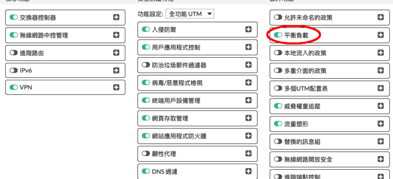 Fortigate 50E 設定服務負載平衡